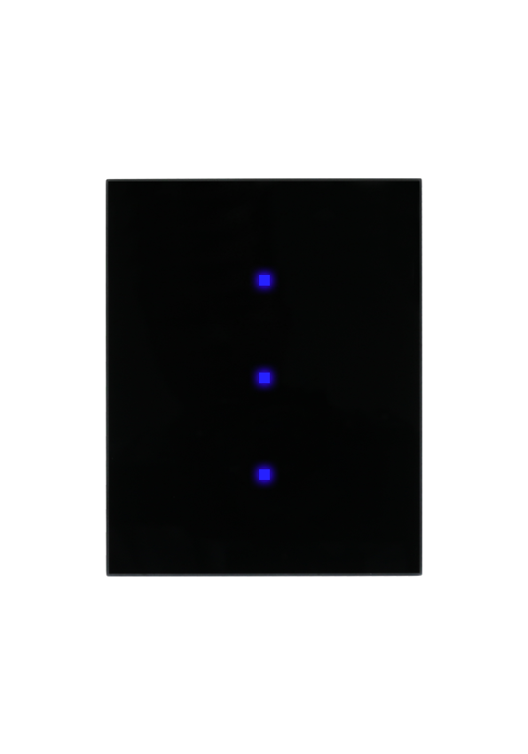Venera Zigbee Switch 3 Gang 5A With N/L Connection  (Black)