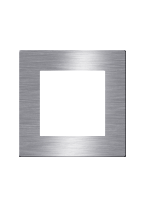 Click Brushed Aluminum Cover 1 Frame UK  Size, Gray