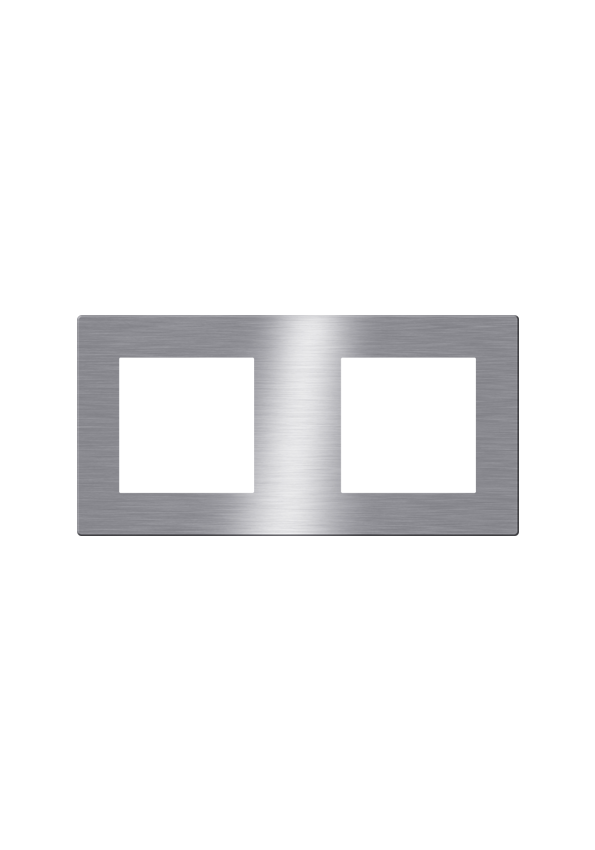 Click Brushed Aluminum Cover 2 Frame UK  Size, Gray