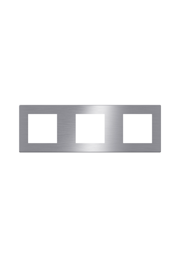 Click Brushed Aluminum Cover 3 Frame UK  Size, Gray