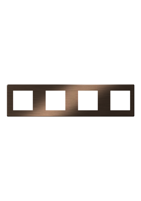 Click Brushed Aluminum Cover 4 Frame UK Size, Gold