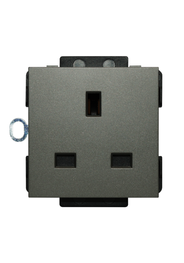 Click 13A,220V  UK socket Gray