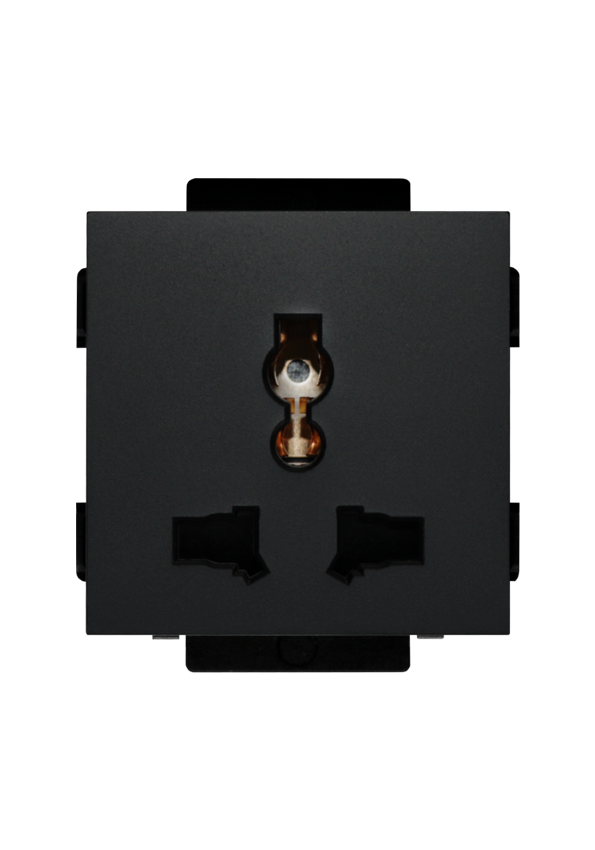 Click 13A,220V  Universal socket  Black