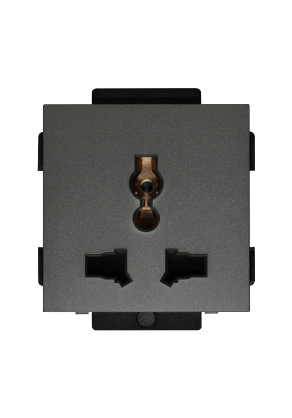 Click 13A,220V  Universal socket Gray