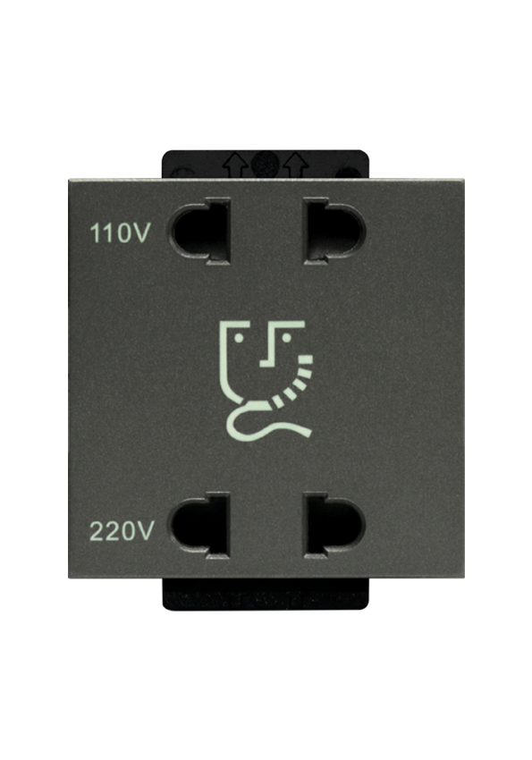 Click Shaver socket Gray
