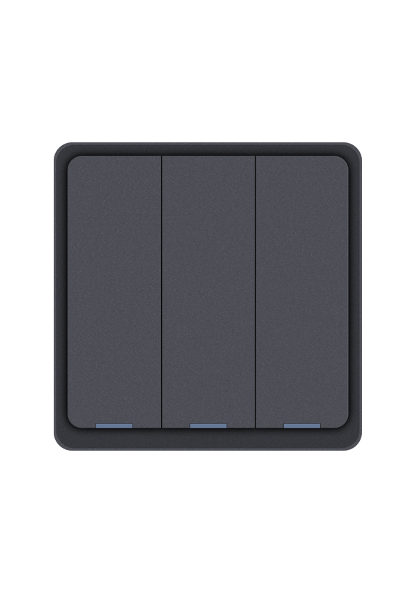 Dion 3 Gang switch with one relay  (with N neutral connection)  Act as Repeater Zigbee Protocol UK Size only