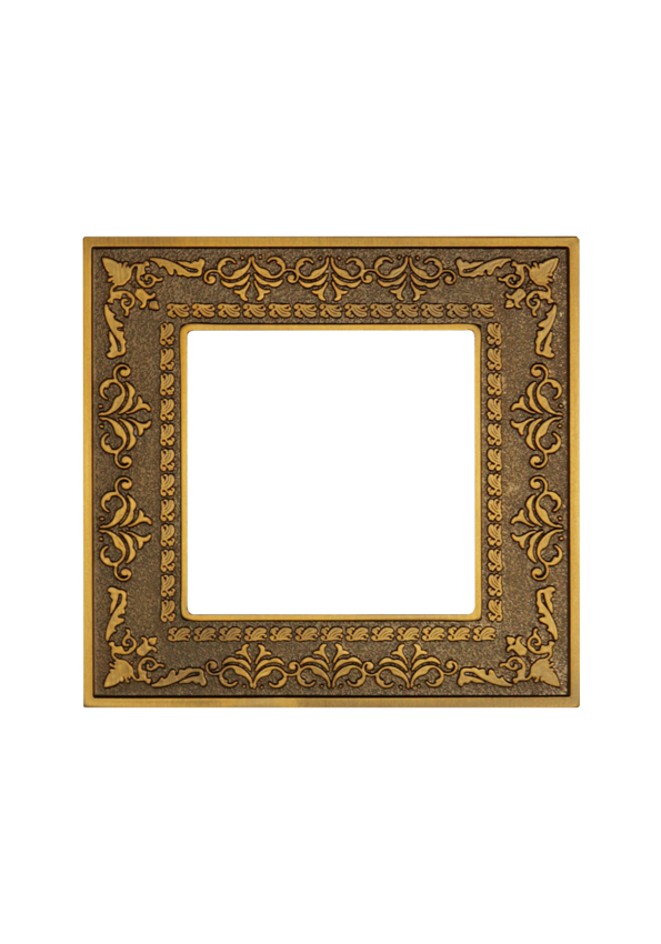 SOL Classic Zinc Alloy Gold  Cover 1 Gang  UK  Size