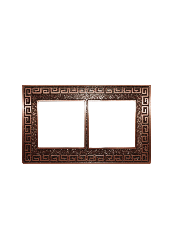 SOL Versa Copper Red  Cover 2 Gang  UK  Size