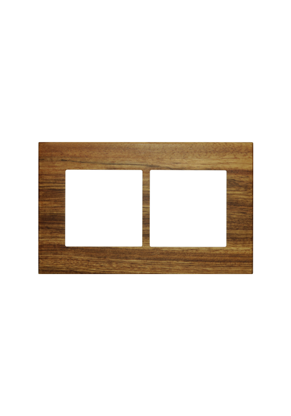 SOL Real Wood  Cover 2 Gang  UK  Size