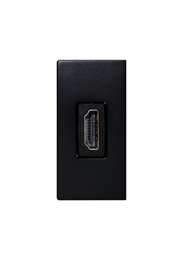 SOL 1/2 HDMI Outlet Black  Color UK Size