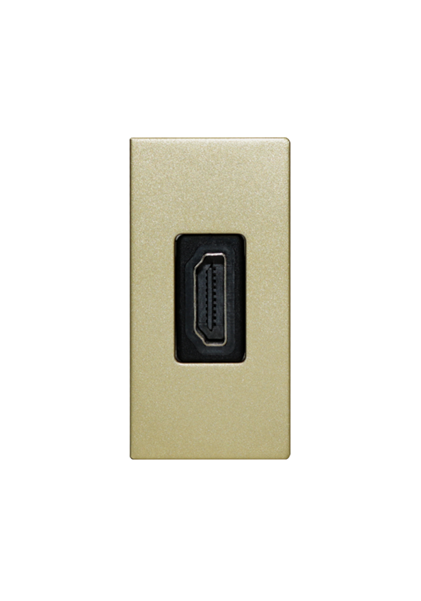 SOL 1/2 HDMI Outlet Gold  Color UK Size