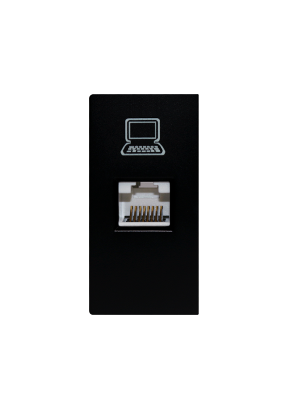 SOL Ethernet Socket  Black  Color UK Size