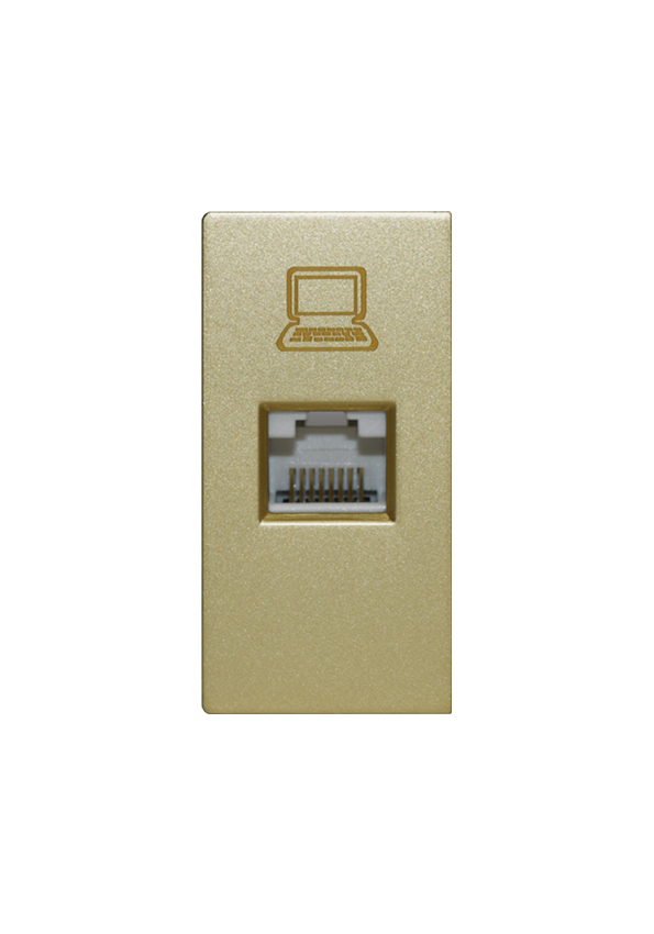 SOL Ethernet Socket  Gold  Color UK Size