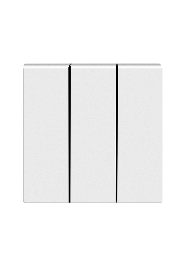 SOL 3 Gang 2 Way Switch   White Color UK Size