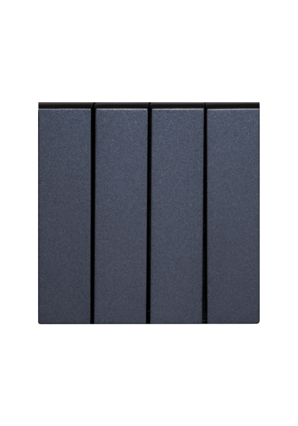 SOL 4 Gang 2 Way Switch   Gray Color UK Size