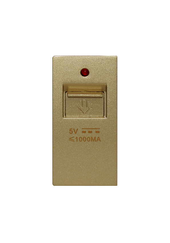 SOL 1/2 USB Charging, 5V,1000MA Gold  Color UK Size