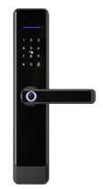 [TIS-E908F-BLK  (60/68 Mortise)] "Smart Bluetooth digital lock, Work with proximity card Aluminum alloy panel/handle Black oxidation treatment Available for 60/68 mortise/6085 mortise Work with alkaline AA battery Emergency key for backup use 200,000 times life test Work with tuya Wi-fi&BLE dual module Support dynamic passcode With door bell function(standard)"
