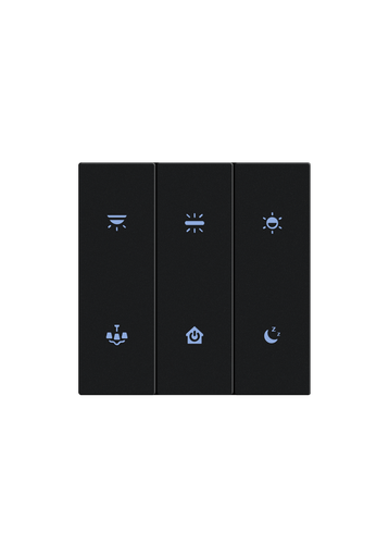 [TIS-ERO-6G Black] Europa 6 Gang Black
