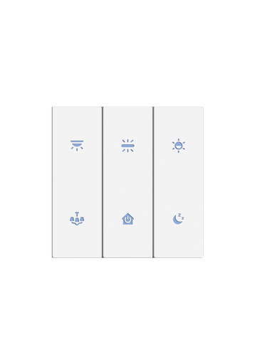 [TIS-ERO-6G White] "Europa 6 Gang  White