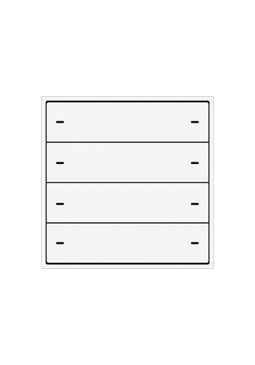 [TIS-MER-8G-PB White] Mercury Panel 8G Push Button