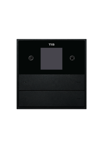 [TIS-MER-AC4G-PB Black] Mercury AC Thermostat with 4Gang Push Button