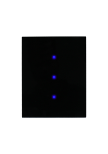 [VEN-3S-3R-HC-BLACK] Venera AIR Switch 3 Gang 3 Relay 