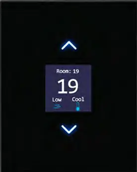 [VEN-AC-3R-BUS  Black] Venera bus Thermostat with 3 relays