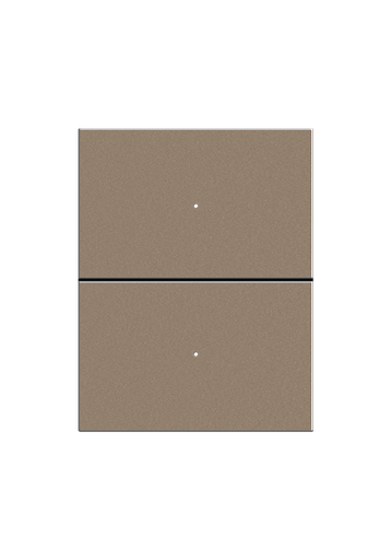 [VEN-CVR-MTL-2G Coffe] Venera Metal 2 Gang Frame