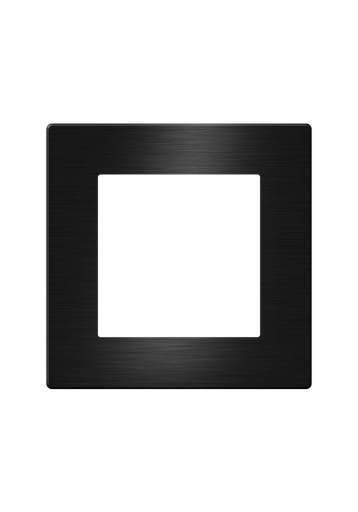 [CLK-COV1-BLK] Click Brushed Aluminum Cover 1 Frame UK Size, Black