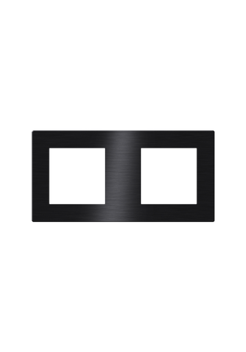 [CLK-COV2-BLK] Click Brushed Aluminum Cover 2 Frame UK Size, Black