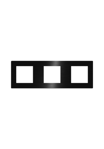 [CLK-COV3-BLK] Click Brushed Aluminum Cover 3 Frame UK Size, Black