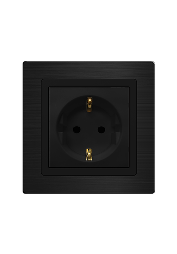 [CLK-PLG-GRM-BLK] Click 13A,220V  German socket