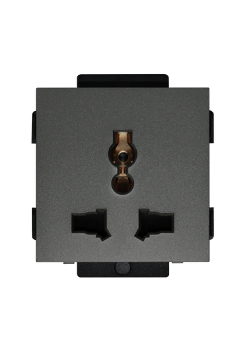 [CLK-PLG-UNV-GRY] Click 13A,220V  Universal socket Gray