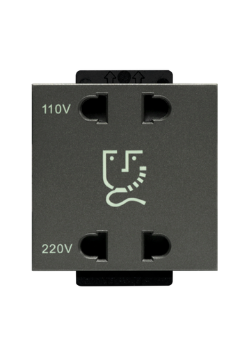 [CLK-SHV-PLG-GRY] Click Shaver socket Gray