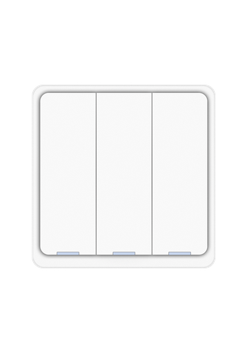 [DIO-3G-SW-BEE-N White] Dion 3 Gang switch with one relay  (with N neutral connection)  Act as Repeater Zigbee Protocol UK Size only