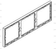 [MER-3FRM-GRY] Mercury Tri 3 Frame Gray