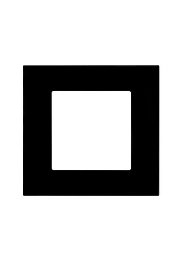[SOL-COV1-GLS-B] SOL Black Glass  Cover 1 Gang  UK  Size