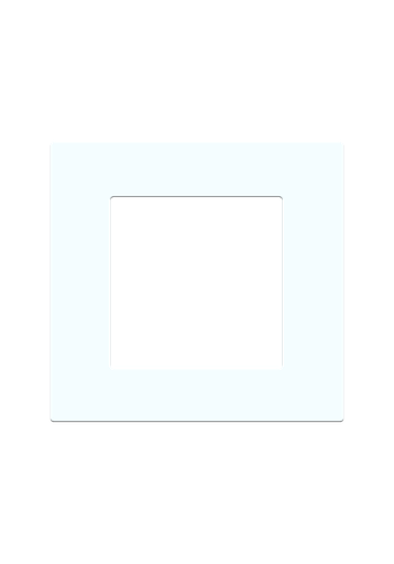[SOL-COV1-GLS-W] SOL White Glass  Cover 1 Gang  UK  Size