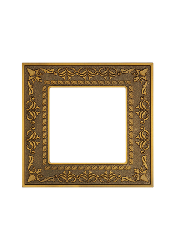 [SOL-COV1-ZNC-G] SOL Classic Zinc Alloy Gold  Cover 1 Gang  UK  Size