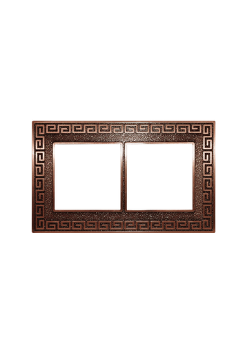 [SOL-COV2-VER-R] SOL Versa Copper Red  Cover 2 Gang  UK  Size