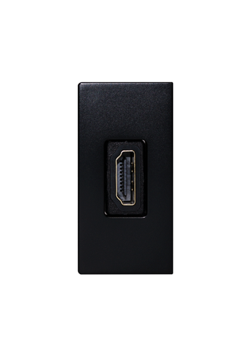 [SOL-HDMI-B] SOL 1/2 HDMI Outlet Black  Color UK Size