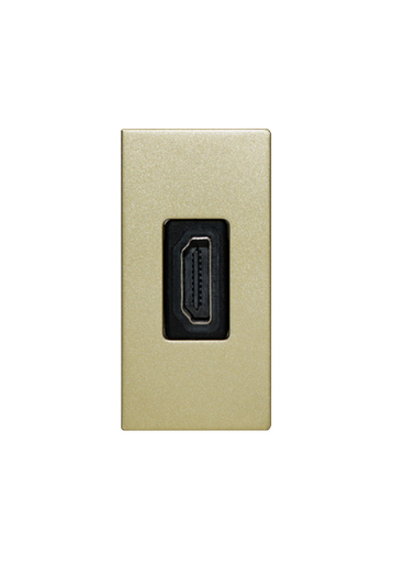 [SOL-HDMI-G] SOL 1/2 HDMI Outlet Gold  Color UK Size