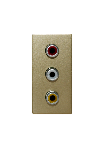 [SOL-RCA-AV-G] SOL AV RCA outlet Gold  Color UK Size