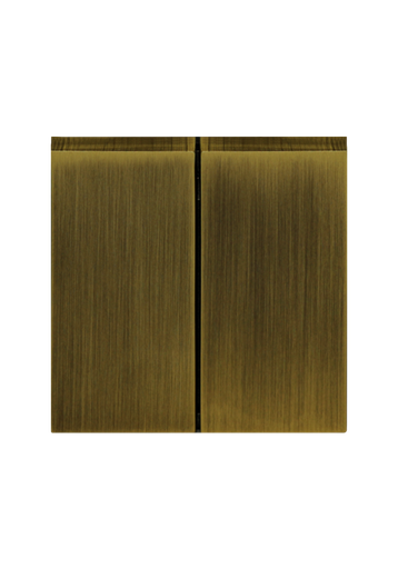 [SOL-SWT-2G-C] SOL 2 Gang 2 Way Switch   Gold Copper UK Size