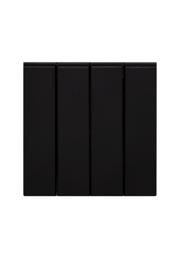 [SOL-SWT-4G-B] SOL 4 Gang 2 Way Switch   Black Color UK Size